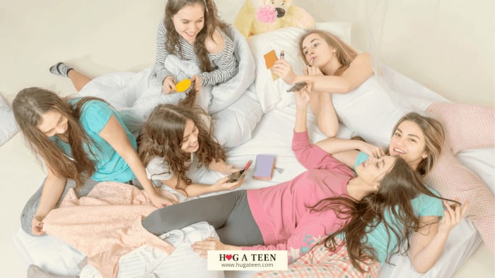 Teen Girls Slumber Party Games Blind Make-up