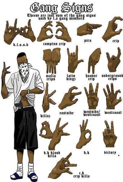 gang hand signs