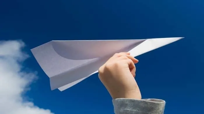 paper plane indoor game teenage boys