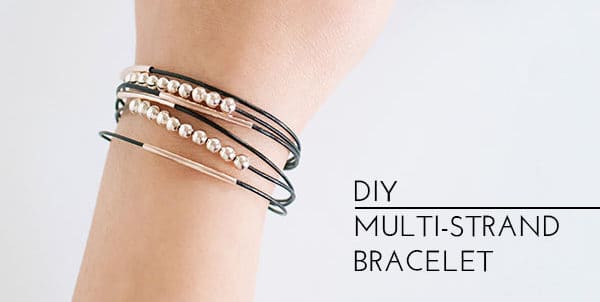 DIY multi strand bracelet