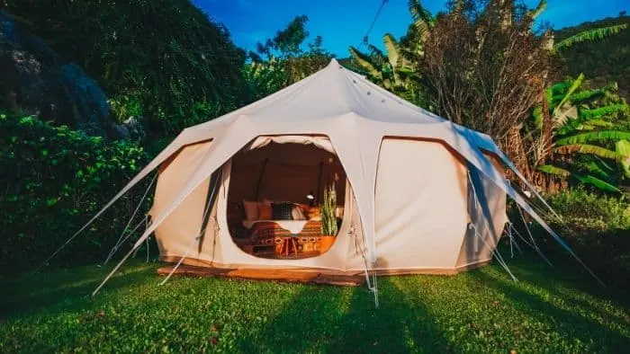 first date ideas for teens - backyard camping