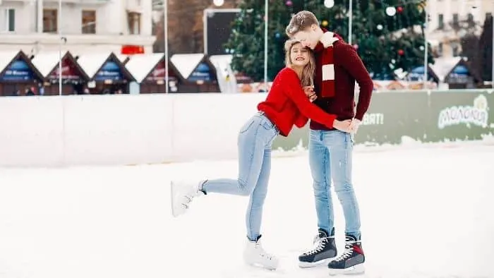 first date ideas for teens - ice skating