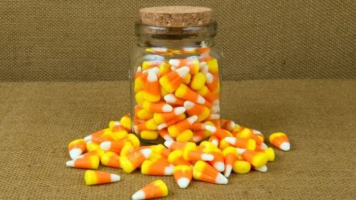 candy corn jar