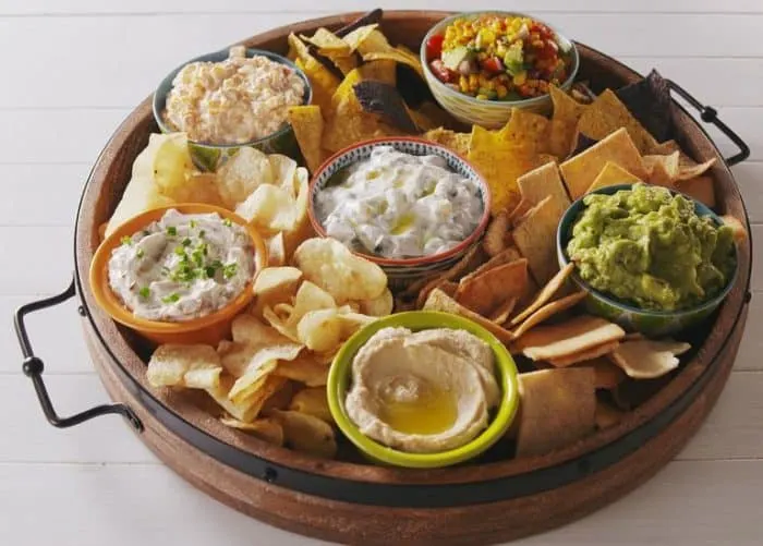 movie night dips platter