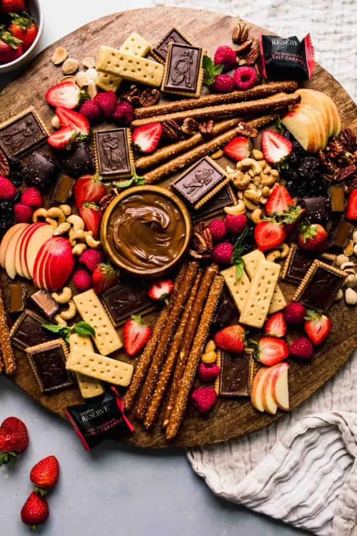 movie night sweets platter