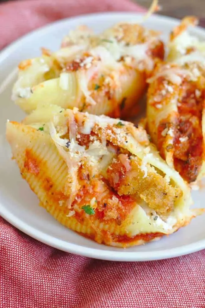 School Lunch Ideas For Teens Chicken Parmesan shells