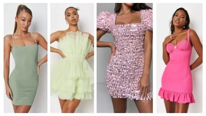 Missguided short party dresses