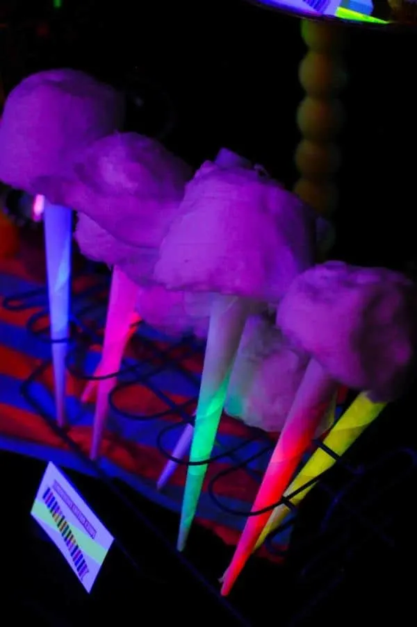 glowing cotton candy