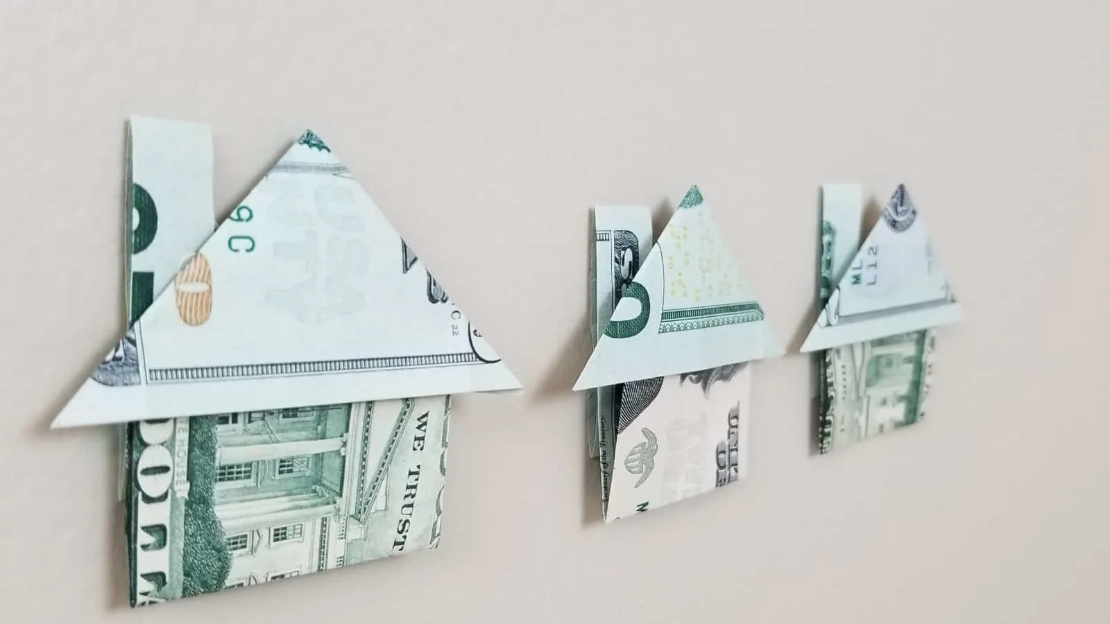 Easy DIY dollar origami house