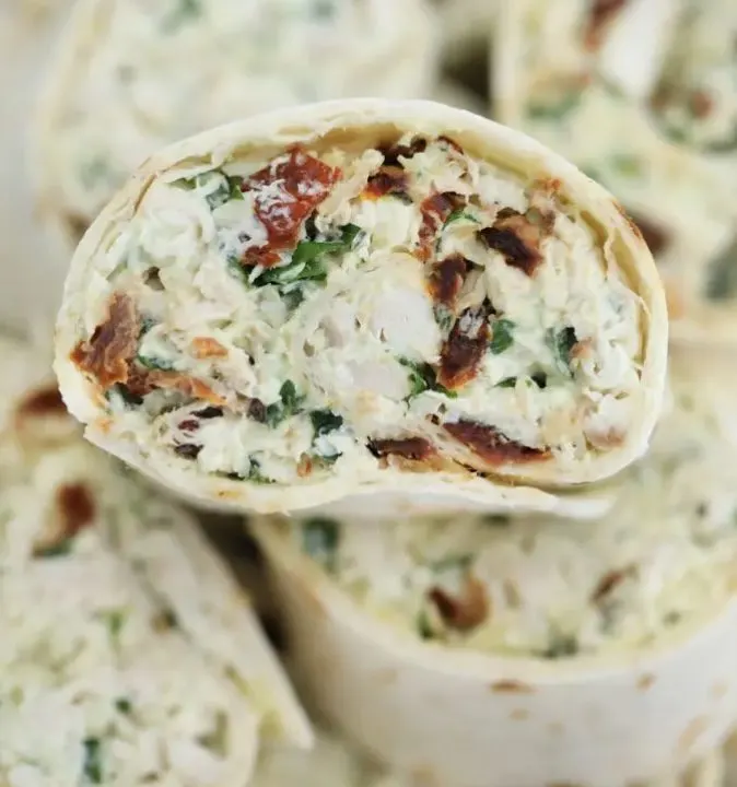 Tuscan Chicken Pinwheels