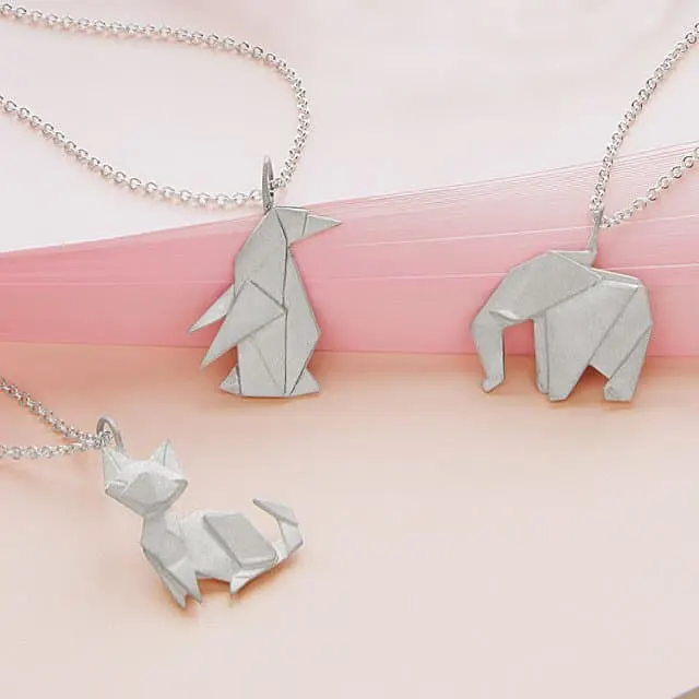 elephant origami jewelry