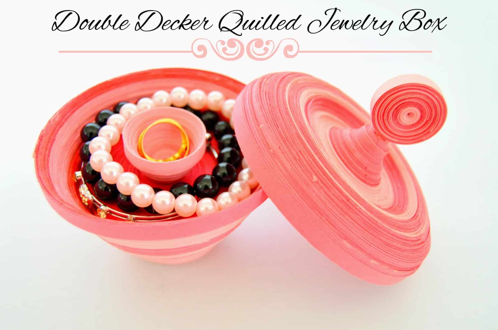 Quilled jewelry box