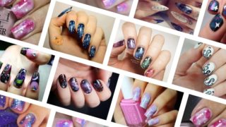 DIY galaxy nail tutorials