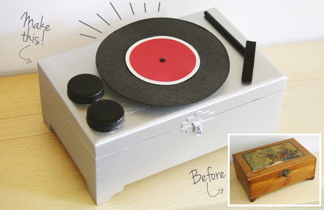 DIY Record Player Jewelry Box