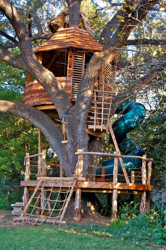 treehouse slide