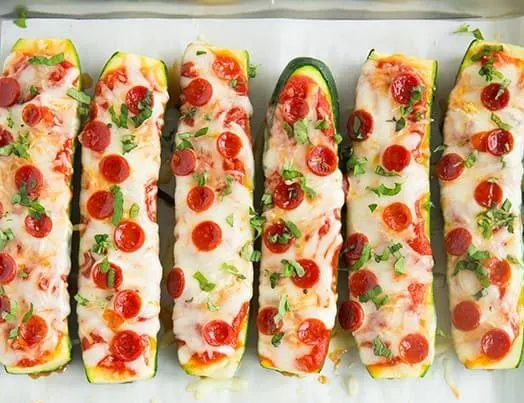 Zucchini Pizza Boats