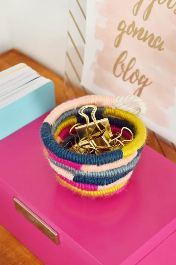 Mini Yarn Wrapped Rope Bowl