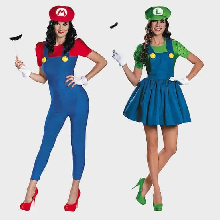 Mario and Luigi Halloween Costume via orientaltrading