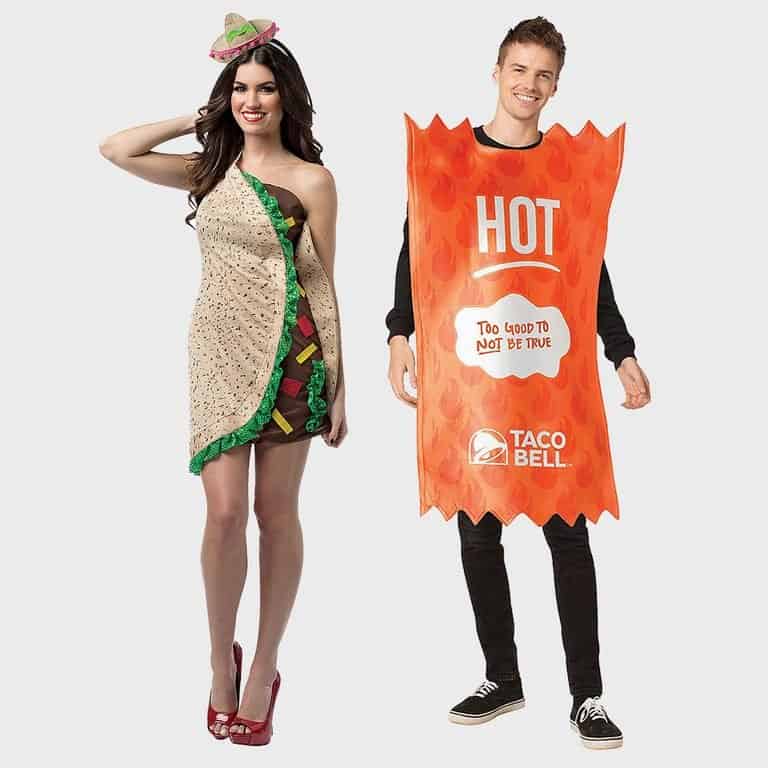 Taco and Hot Sauce Halloween Costume via orientaltrading