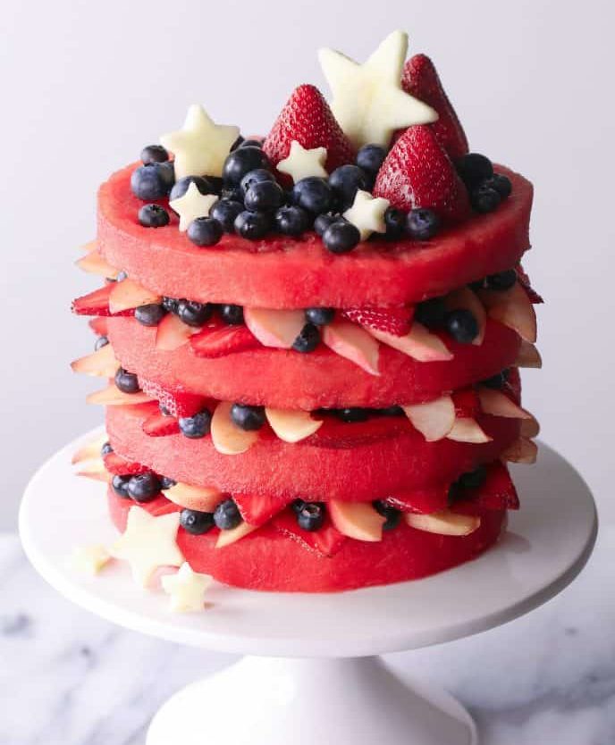 Watermelon layer Cake with Fresh Fruit 689x1024 1 e1632409024691