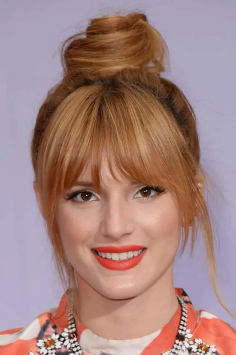 Top Knot With Bangs