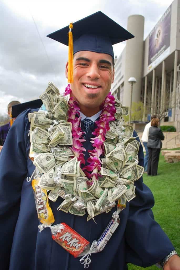 graduation money lei