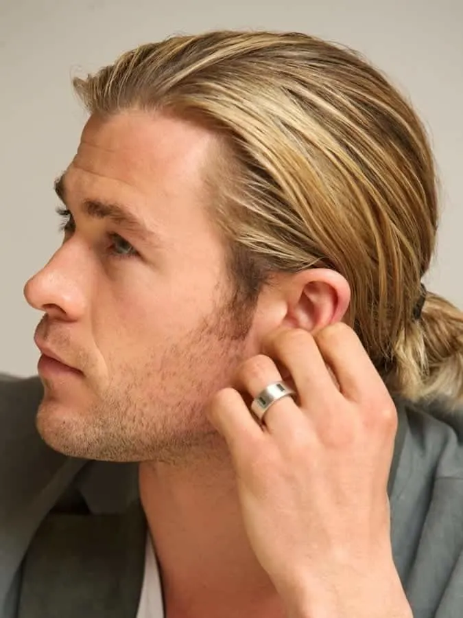 Man Bun Chris Hemsworth