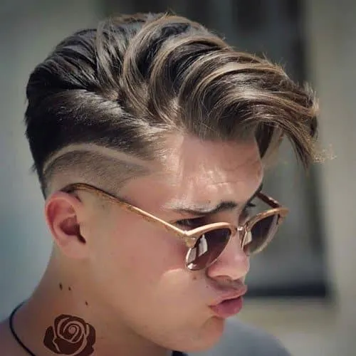 Messy Comb Over Fade Hairstyles Men