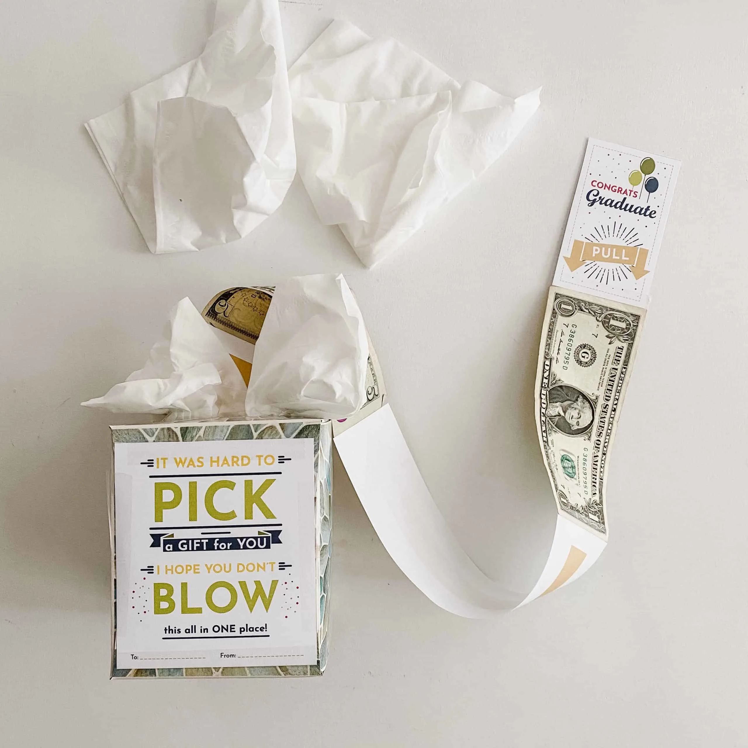 money tissue box