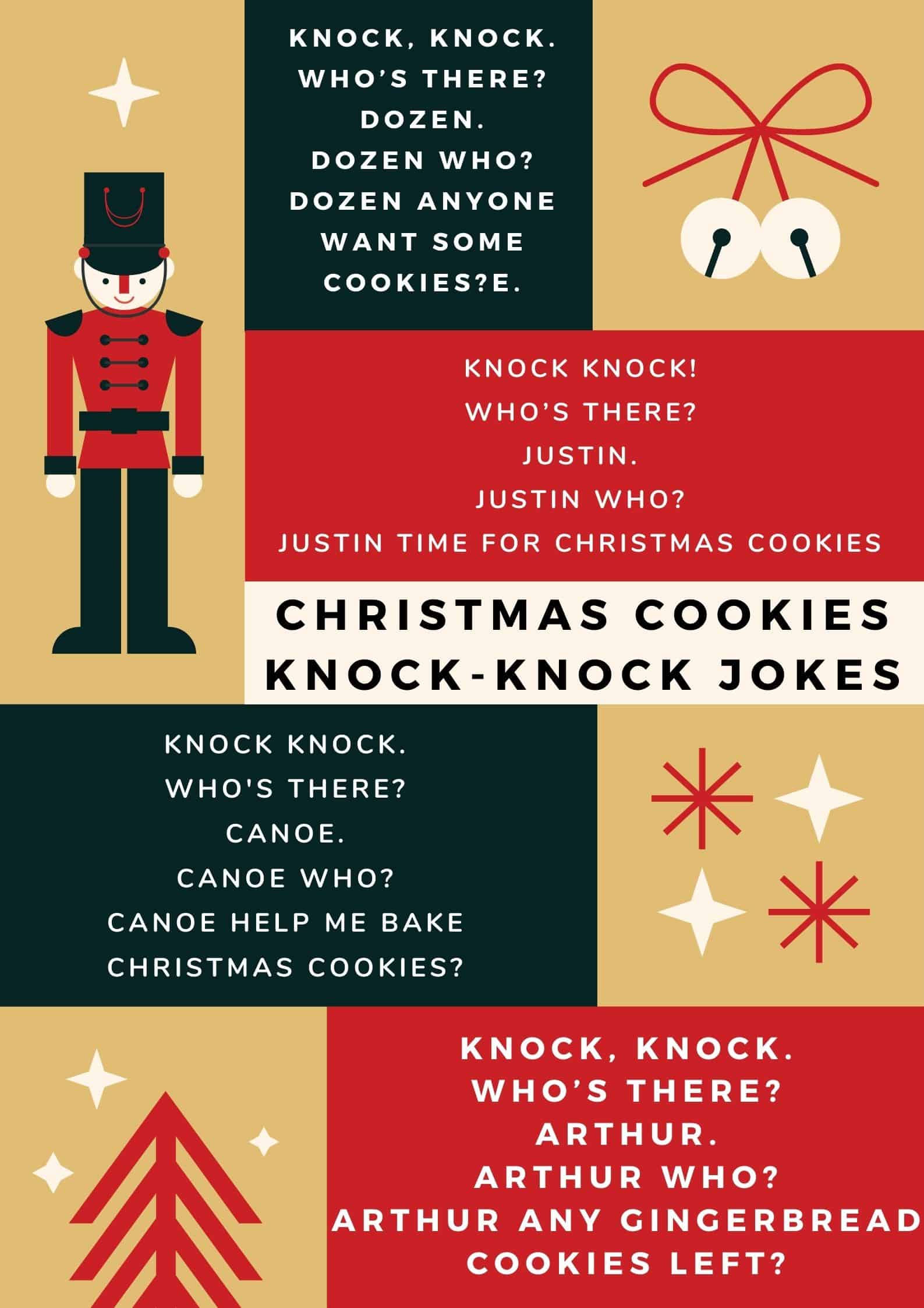 Christmas Cookie Knock Knock Jokes