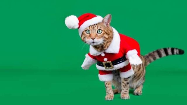 Merry christmas cat pun sayings