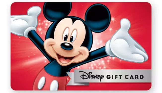 Disney store gift card