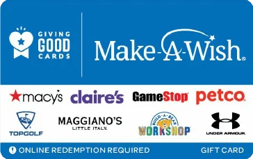 Make A Wish Charity Gift Card