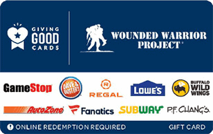Wounded Warrior Charity Gift Card