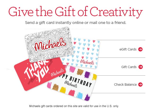 Michael's gift cards