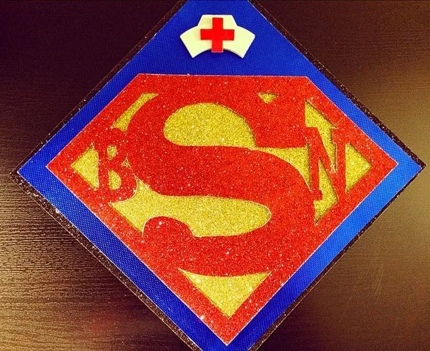 Superman Grad Cap