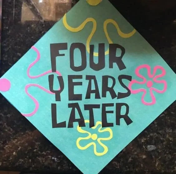 minimalist design grad cap ideas