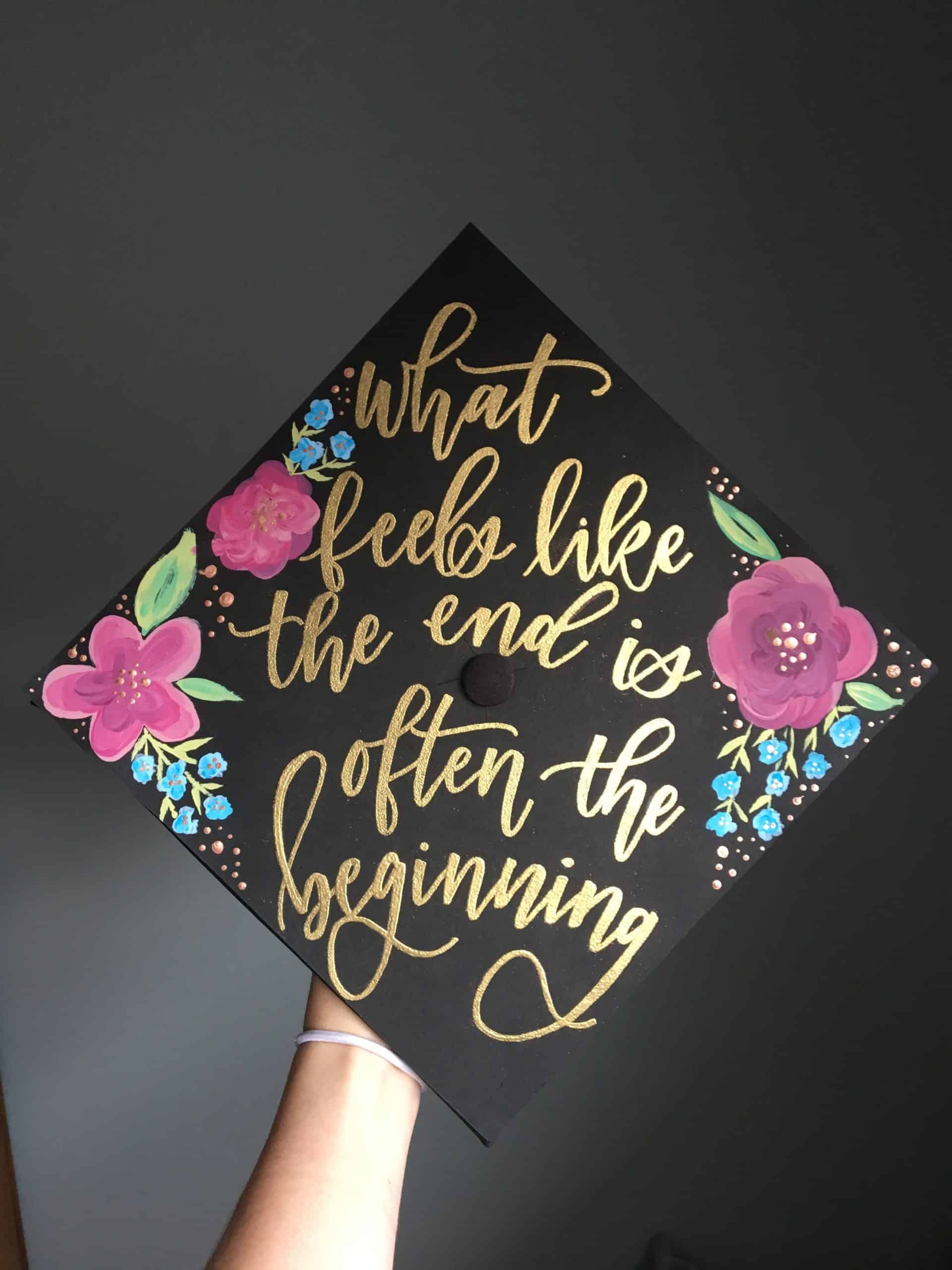 girly graduation cap ideas