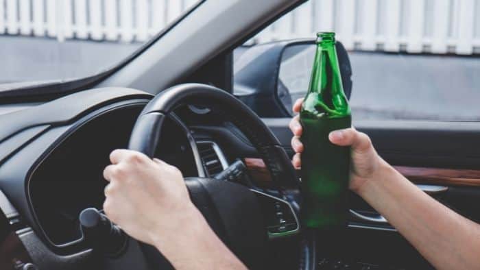 Is it illegal to drink non-alcoholic beer while driving