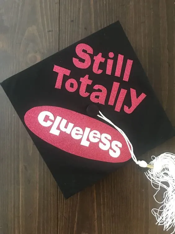 clueless graduation cap decorating idea