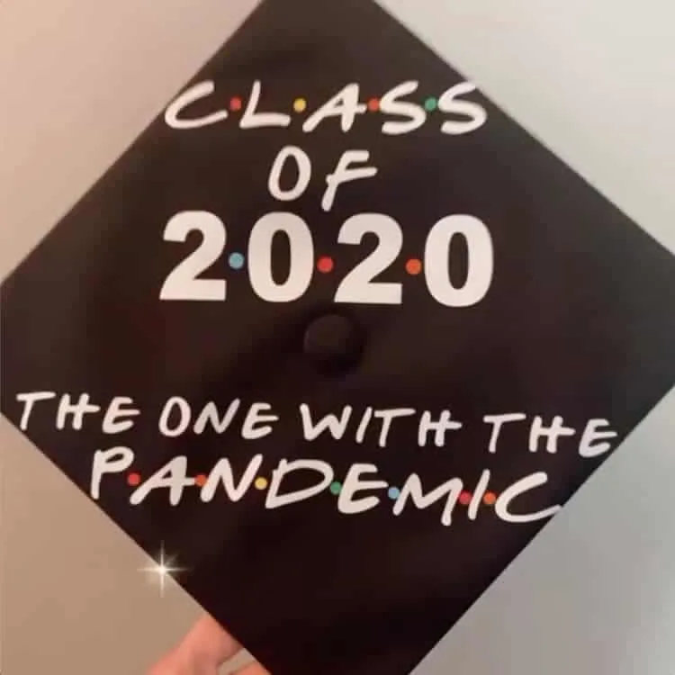 friends inspired grad cap idea