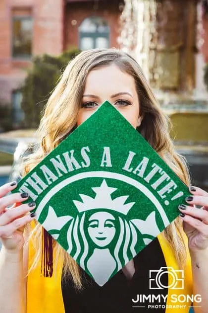 coffee grad cap idea