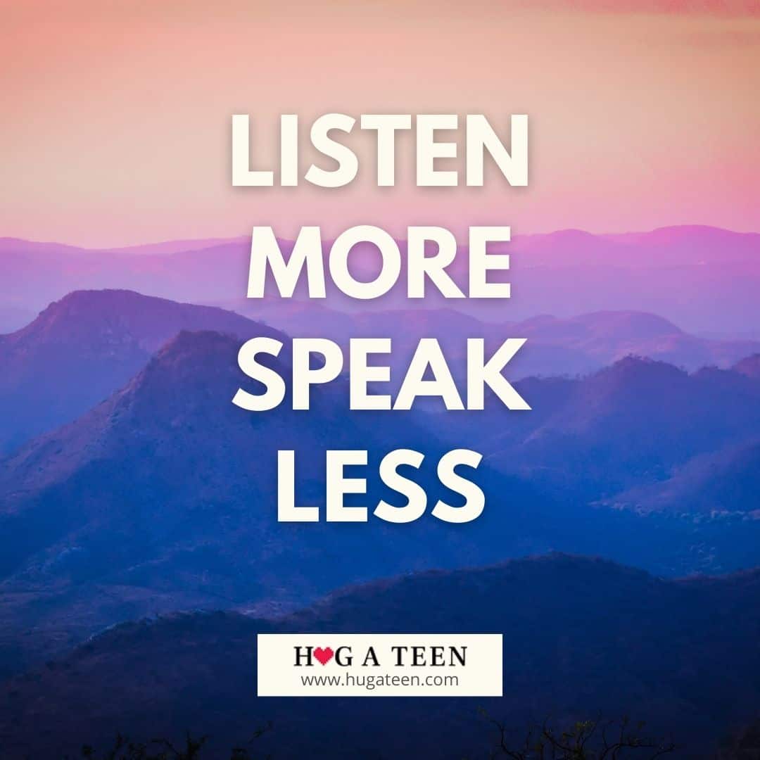 listen more speak less powerful 4 word short deep quotes- 