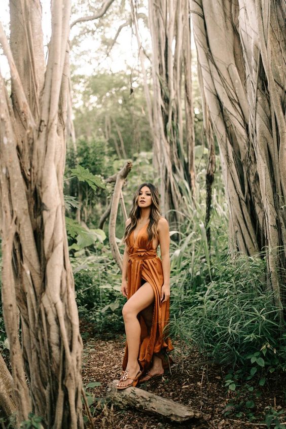Dressy shoot in the woods