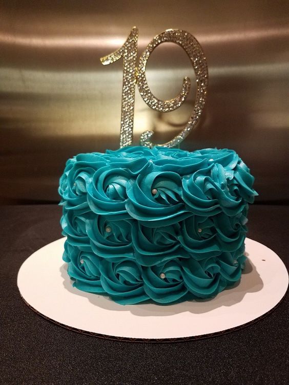 bold colors birthday cake