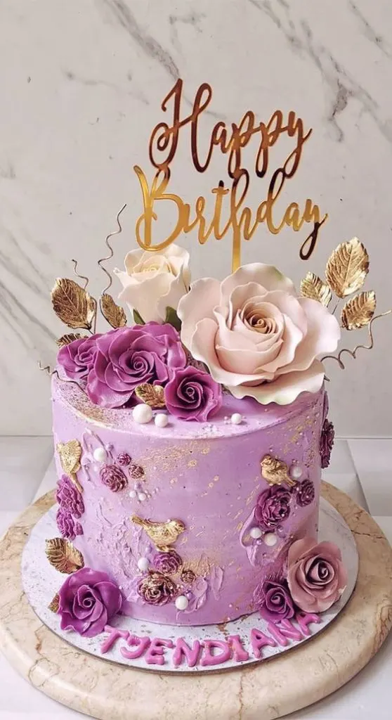 sugar roses cake