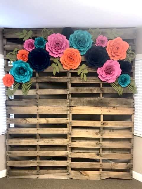 pallets and flowers