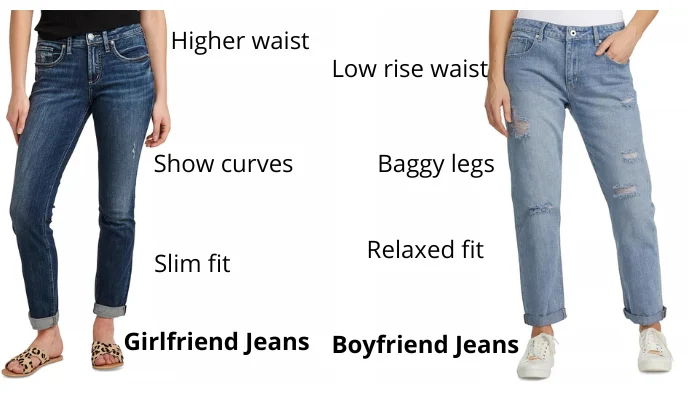 Girlfriend vs Boyfriend Jeans