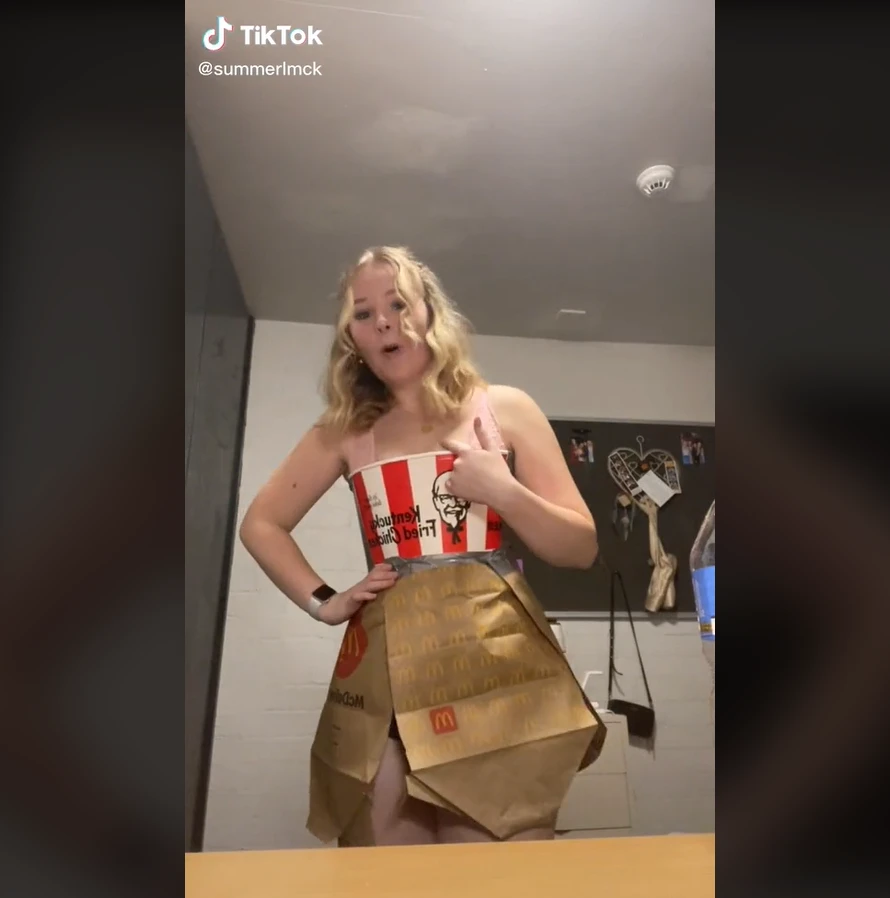 KFC Bucket & McDonald's Take-Out Bag