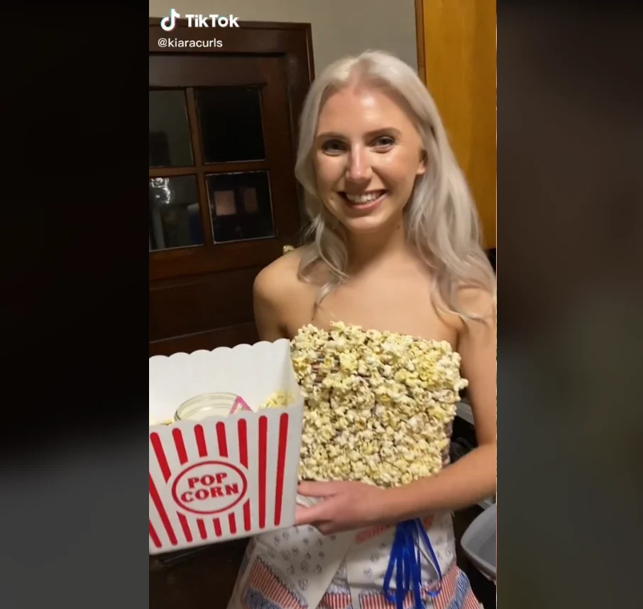 Popcorn dress for ABC party